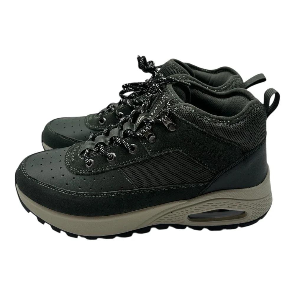 Skechers Uno Rugged Adventure‎ Air Skech Boots Mens Sz 10 Green Suede Shoes NWT